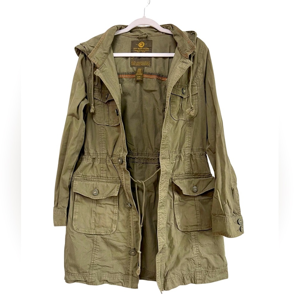 Lucky Brand cotton utility cargo jacket M